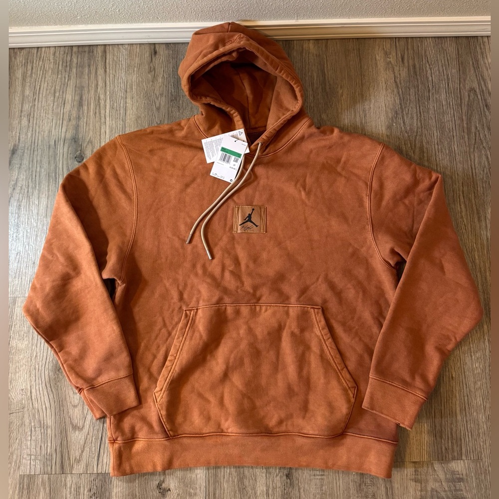 JORDAN FLIGHT HERITAGE WASHED FLEECE PULLOVER HOODIE